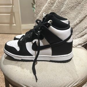 Nike high top panda dunks